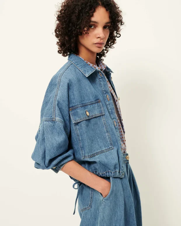 Cazanim Denim Jacket (Mid Blue) - Image 3