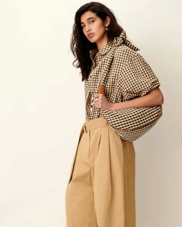 Florentina Balloon Sleeve Shirt (Sandblack) - Image 4