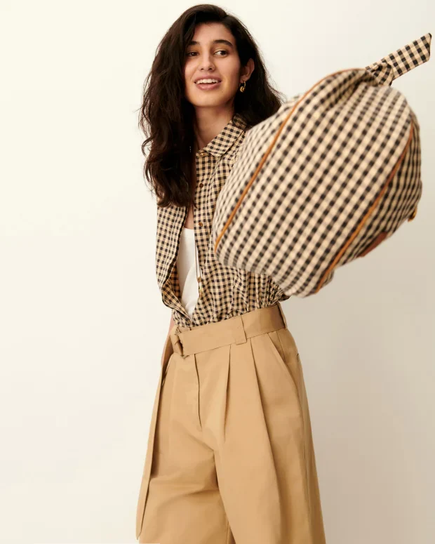 Florentina Balloon Sleeve Shirt (Sandblack) - Image 5