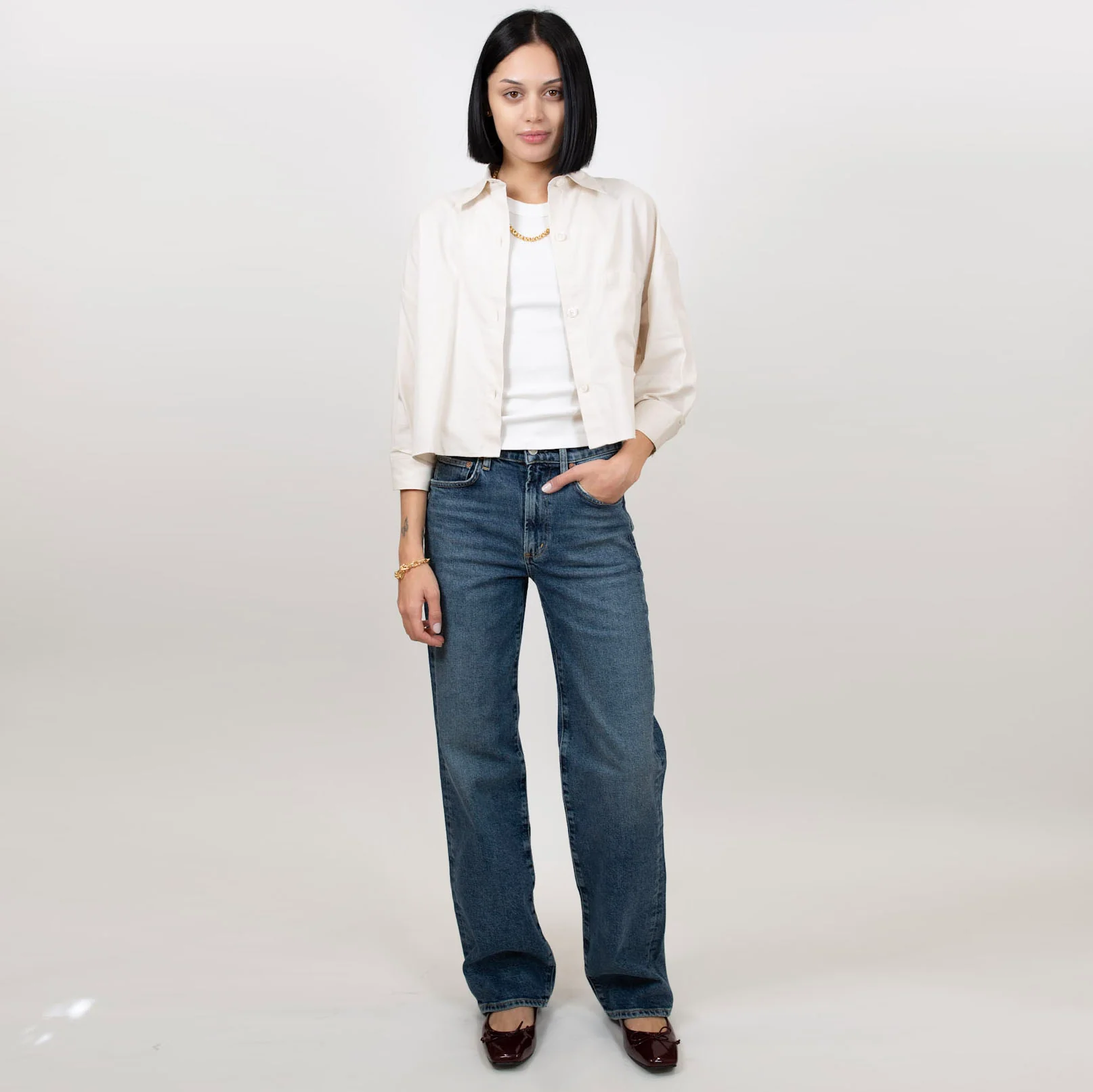 Kat Crop Shirt - Image 3