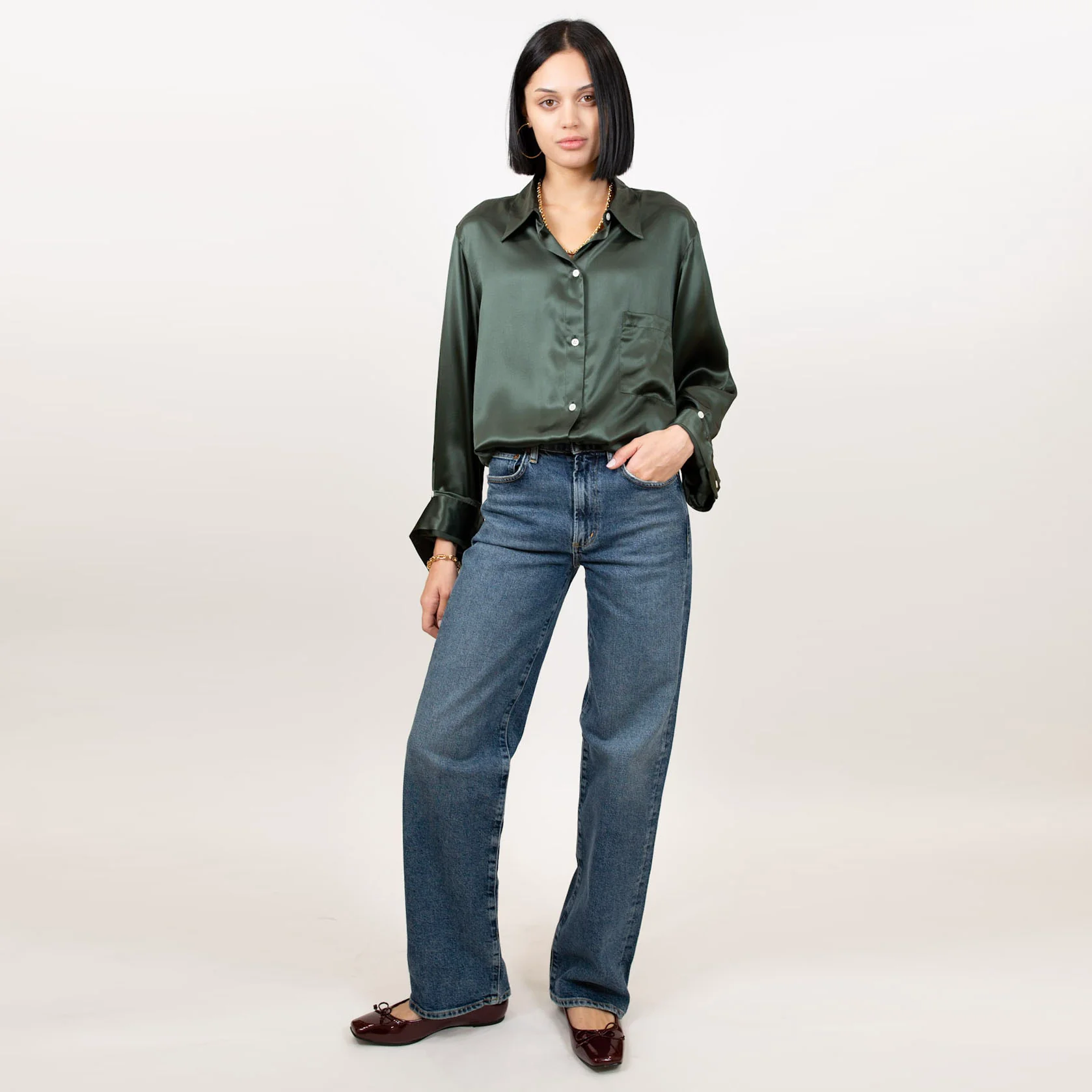 Kat Silk Shirt - Image 12