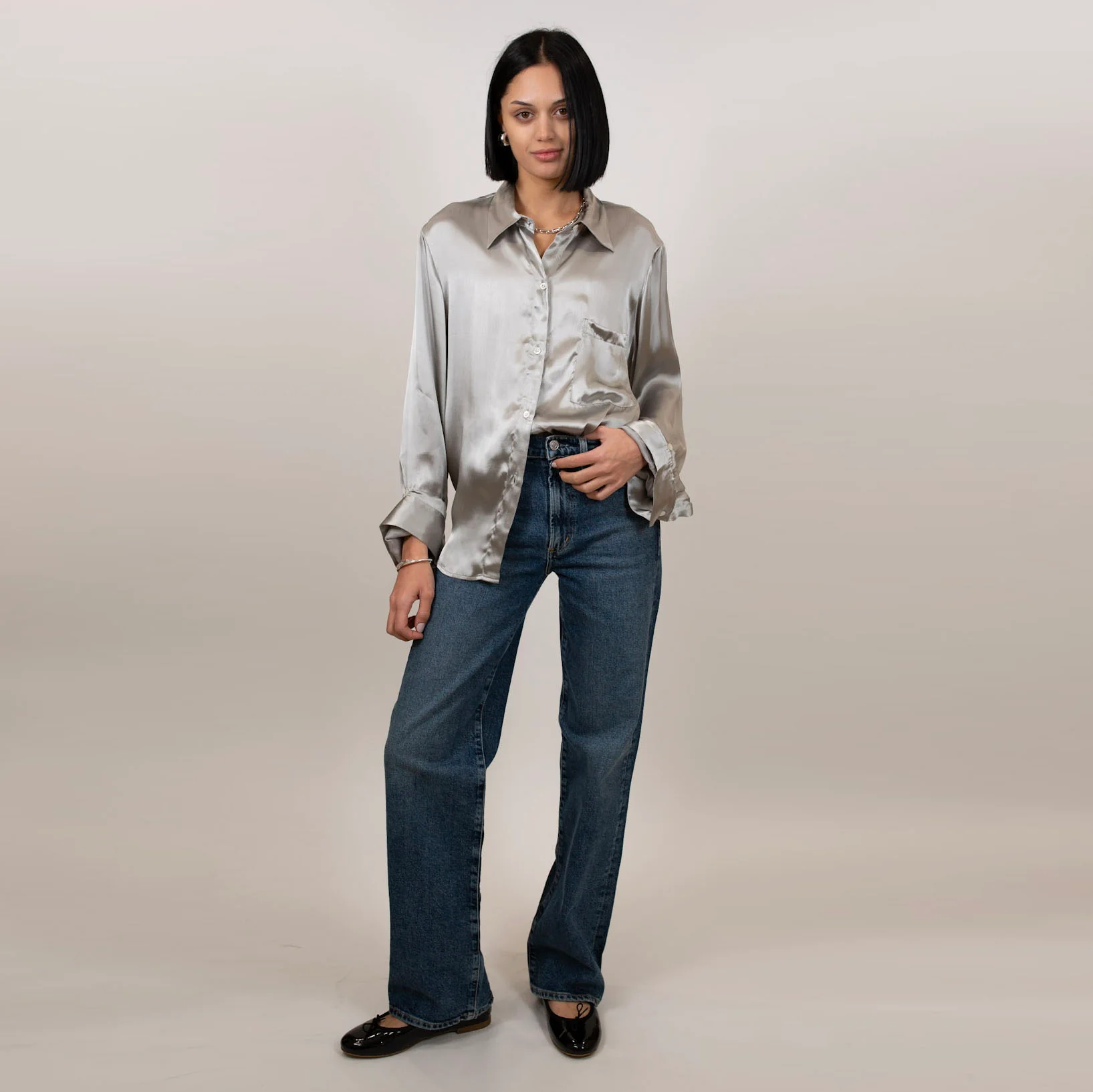 Kat Silk Shirt - Image 14