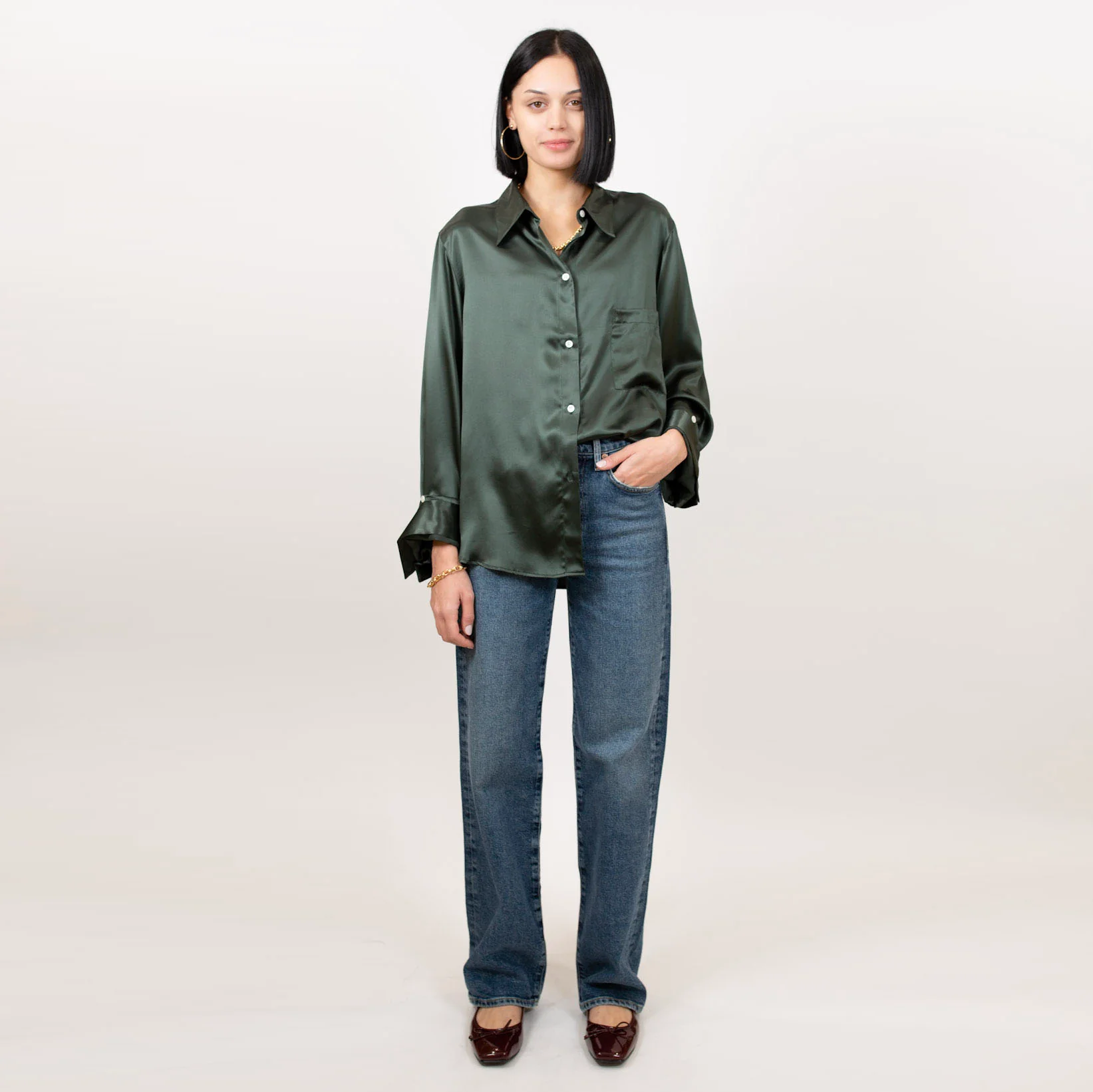 Kat Silk Shirt - Image 3