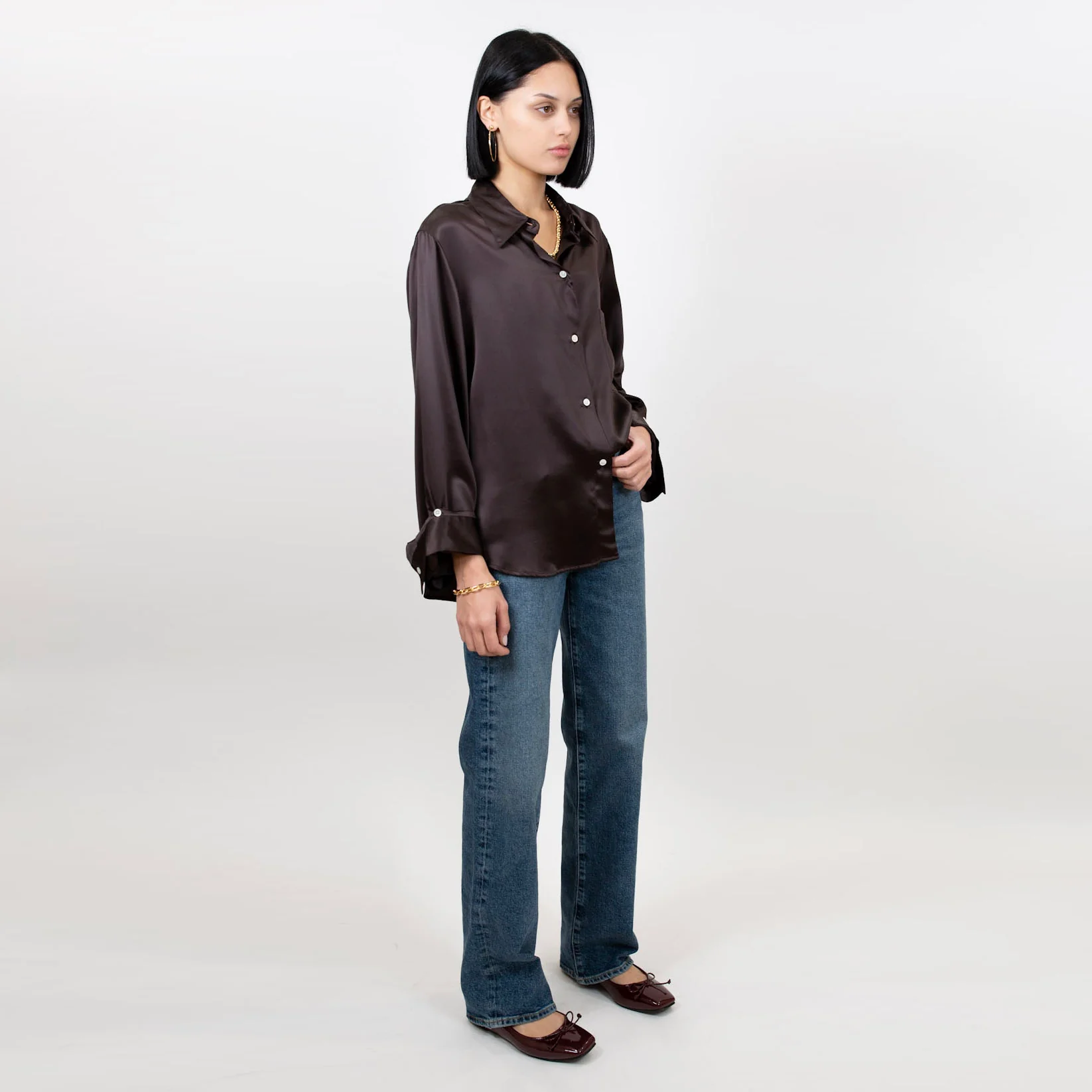 Kat Silk Shirt - Image 7