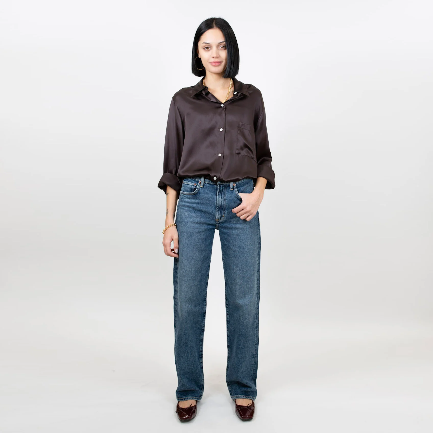 Kat Silk Shirt - Image 9