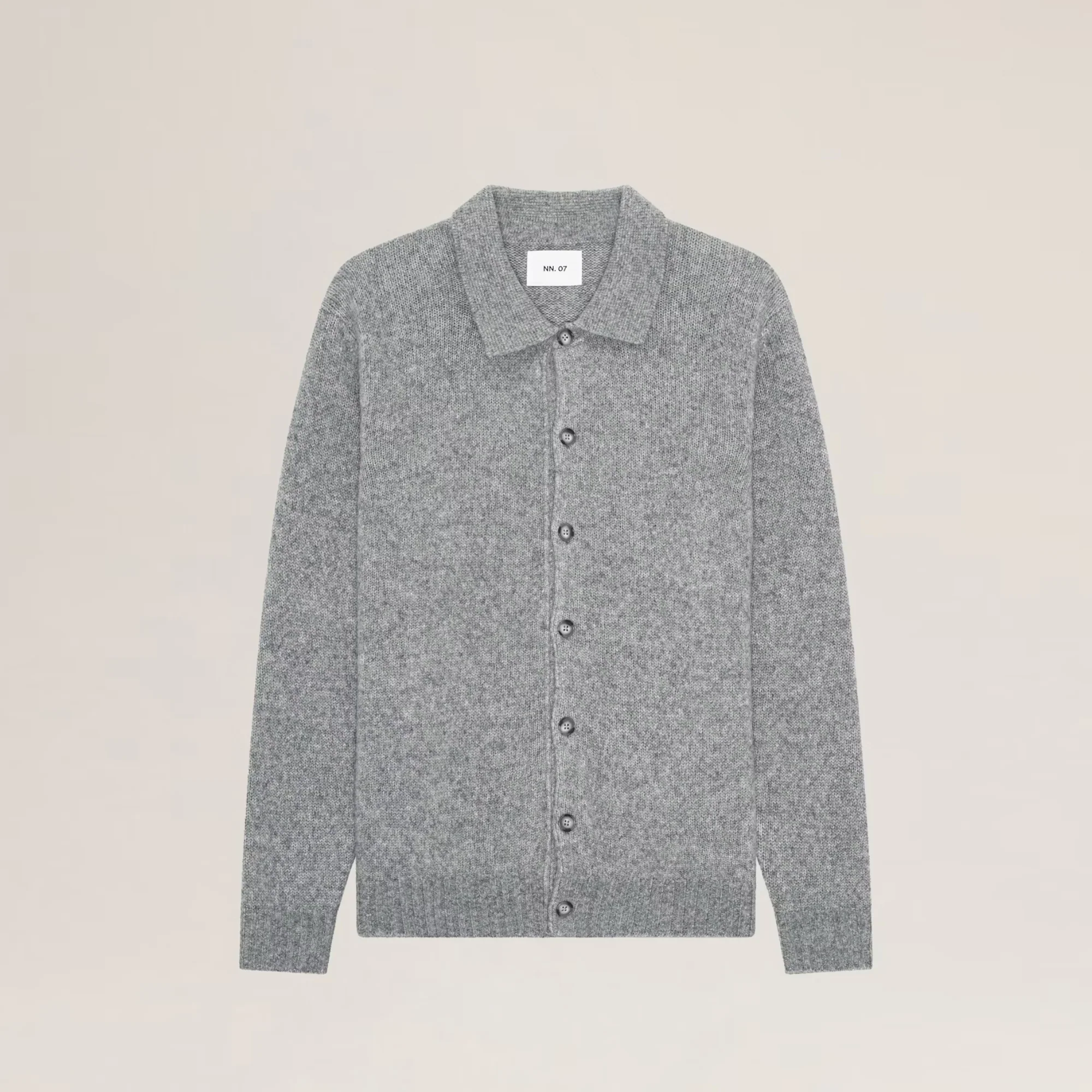 Lee 6598 Polo Cardigan (Grey Mel.) - Image 5