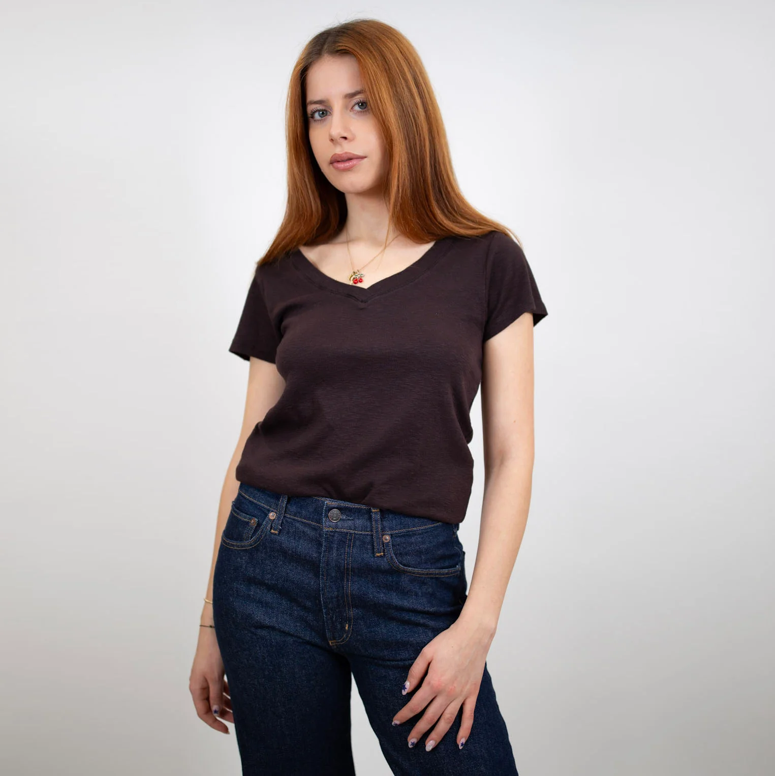 New Lily V-Neck Tee - Image 11