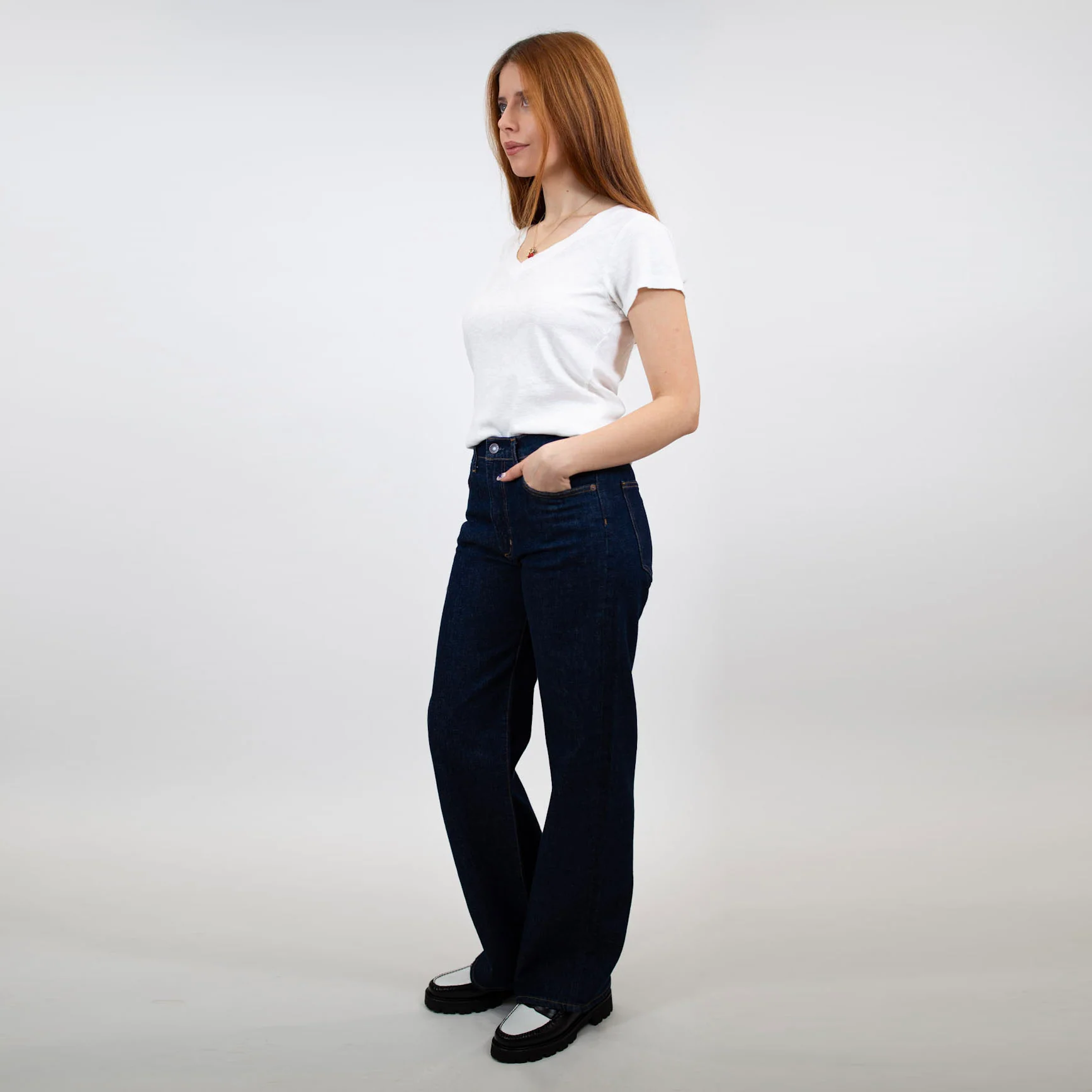 New Lily V-Neck Tee - Image 26