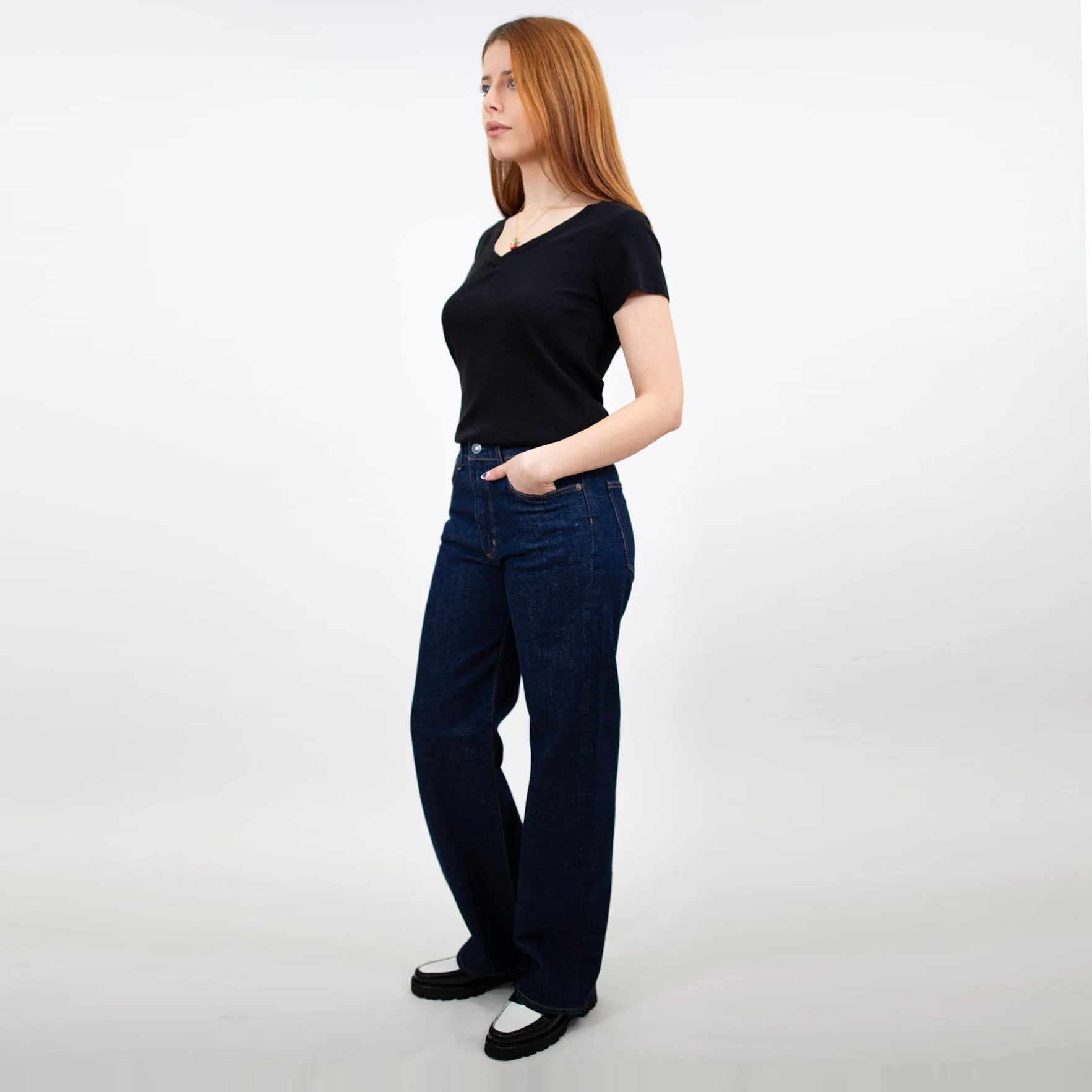 New Lily V-Neck Tee - Image 6