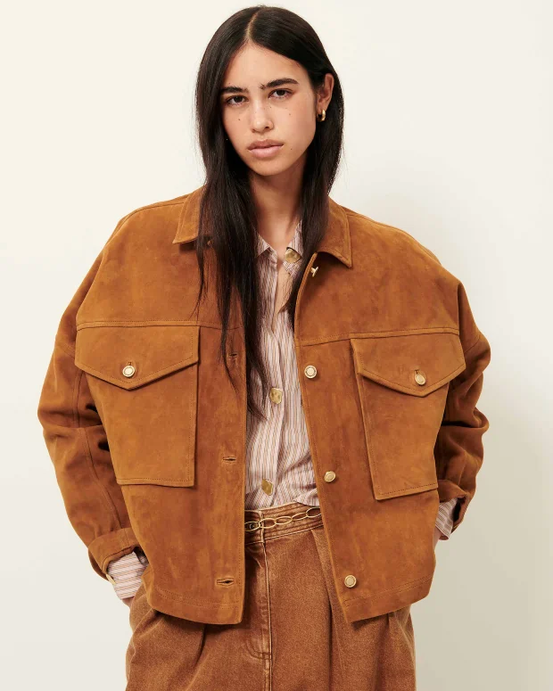 Vilaeste Suede Jacket (Sirocco) - Image 3