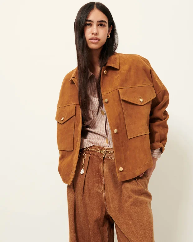 Vilaeste Suede Jacket (Sirocco) - Image 4