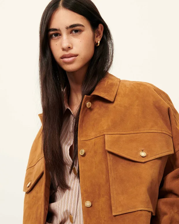 Vilaeste Suede Jacket (Sirocco) - Image 5